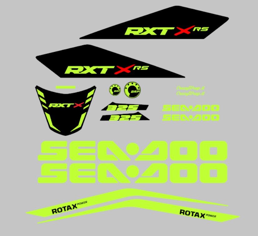 KIT ADESIVI COMPLETO per SEADOO RXT 325 X RS KIT ADESIVI COMPLETO per SEADOO RXT 325 X RS