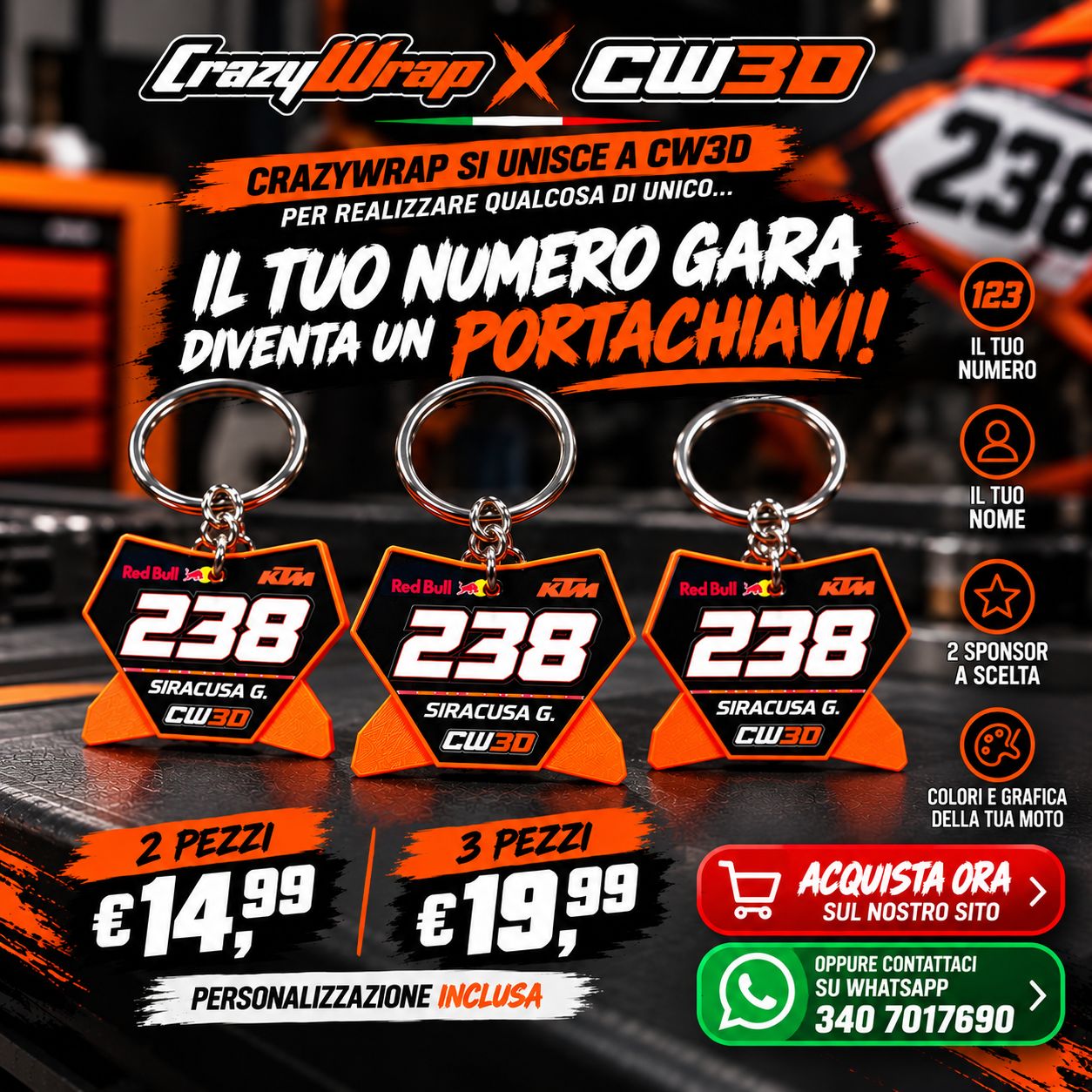 Portachiavi Tabella moto Personalizzato Portachiavi Tabella moto Personalizzato