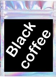 Black coffee Pouches x 7 NO POSTAGE UNTILL 19TH JUNE