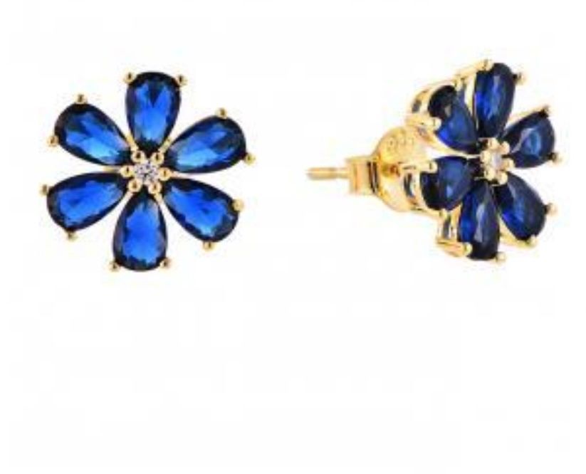 Kolczyki FLORINE BLUE