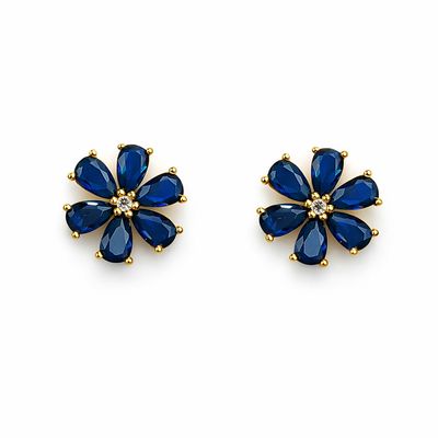 Kolczyki FLORINE BLUE