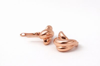 Kolczyki TWIST ROSE GOLD