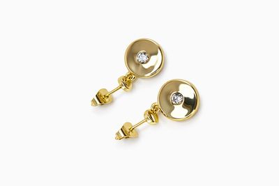 Kolczyki SWEET DOT GOLD