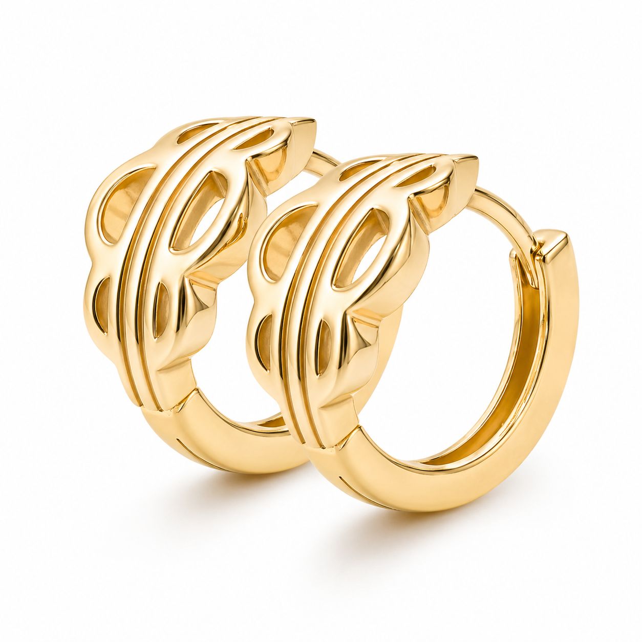 Kolczyki Signature Hoops Gold