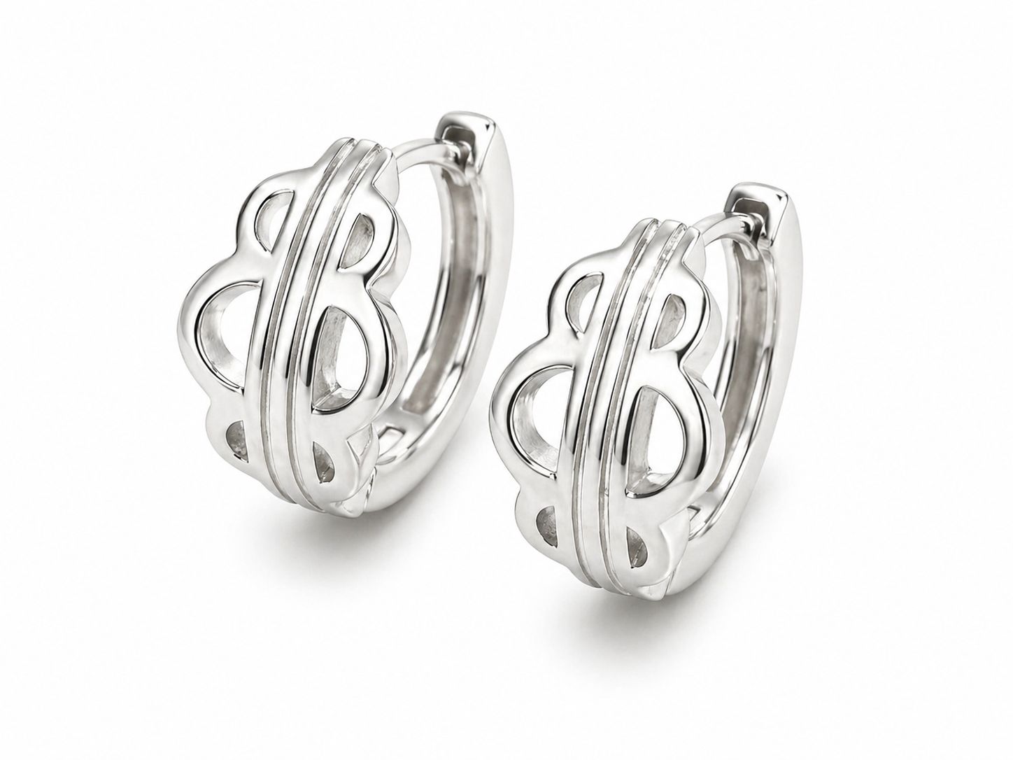 Kolczyki Signature Hoops Silver