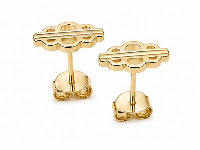 Kolczyki Signature Studs Gold