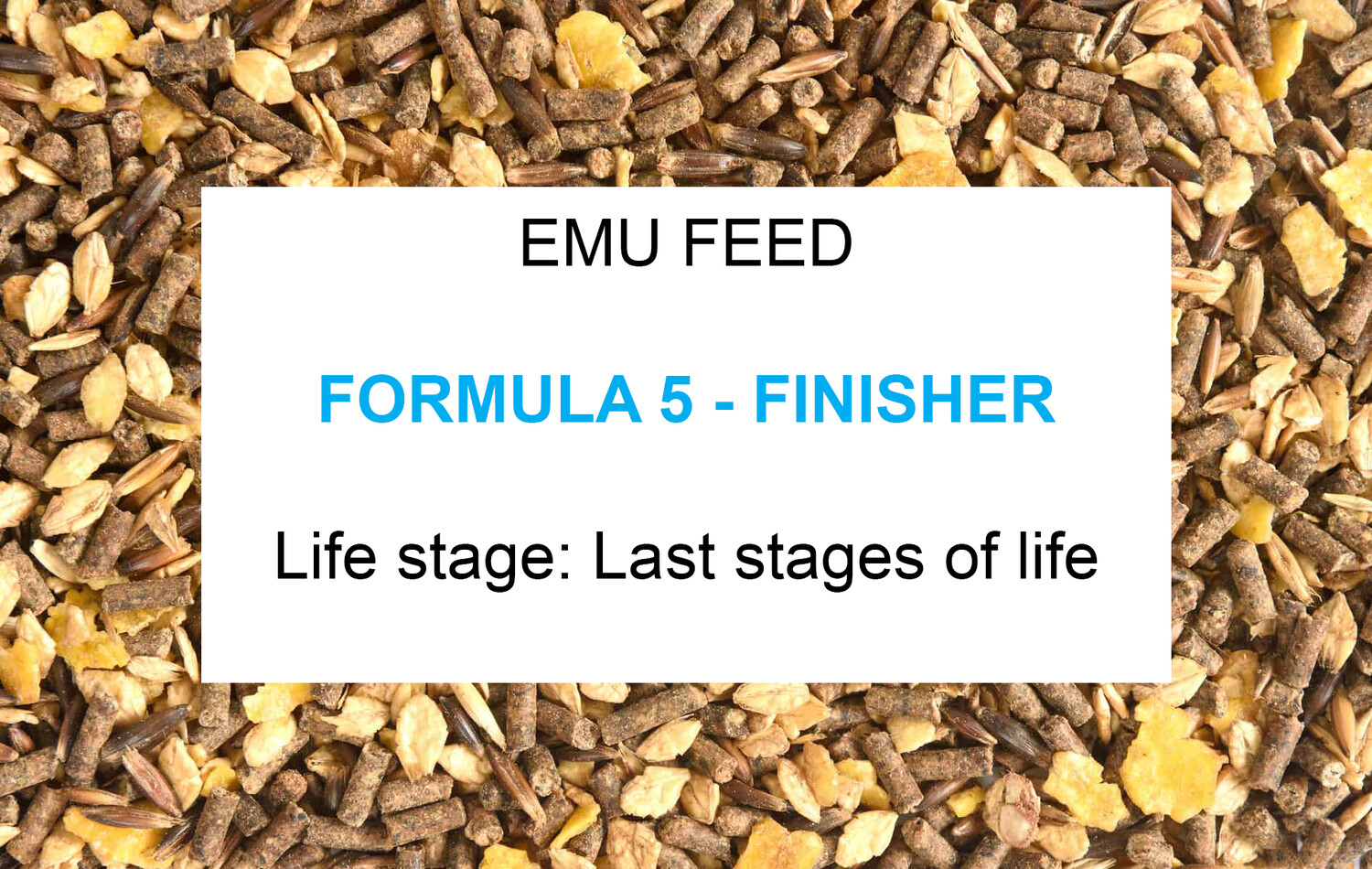 Emu Feed Formula 5 - Finisher