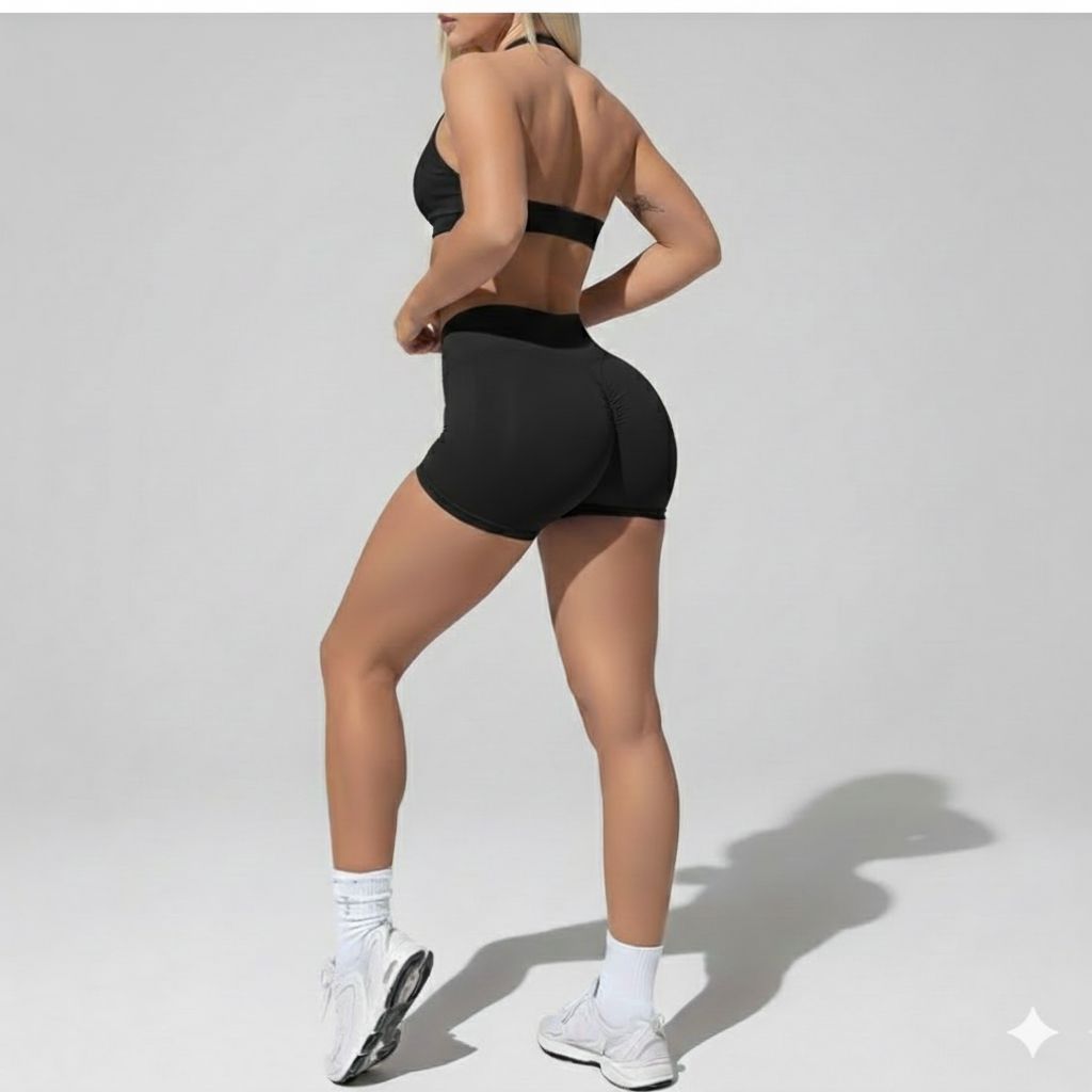 Womens High Impact shorts Black, Colour: Black, Material: 80% Nylon 20% Spandex, Size: Small