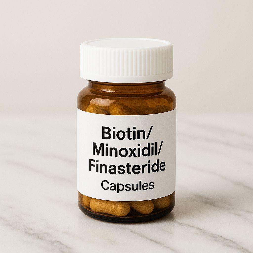 Biotin/Minoxidil/Finasteride Hair Restoration Treatment - 1 Month Biotin/Minoxidil/Finasteride Hair Restoration Treatment - 1 Month
