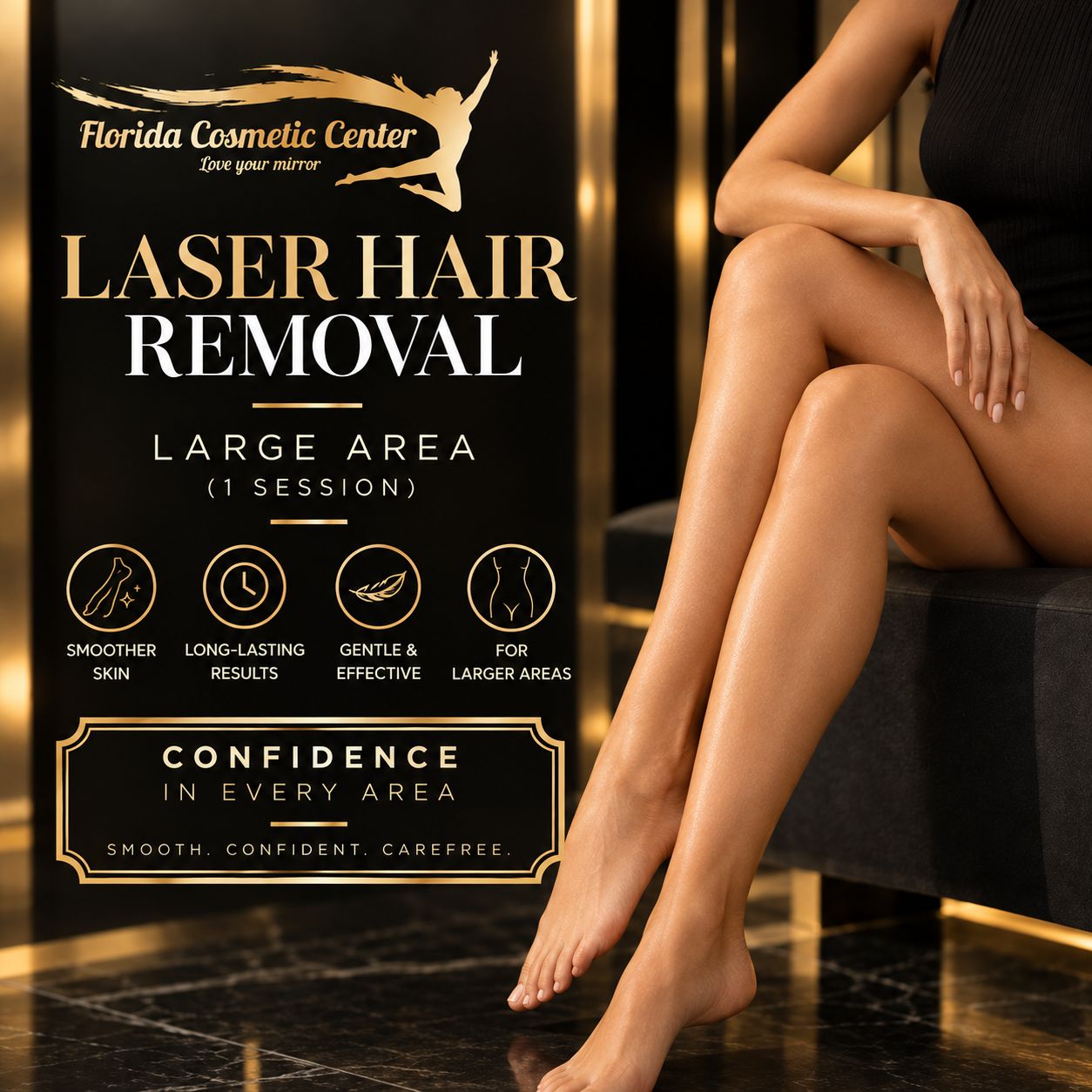 Laser Hair Removal – Large Area (1 Session)