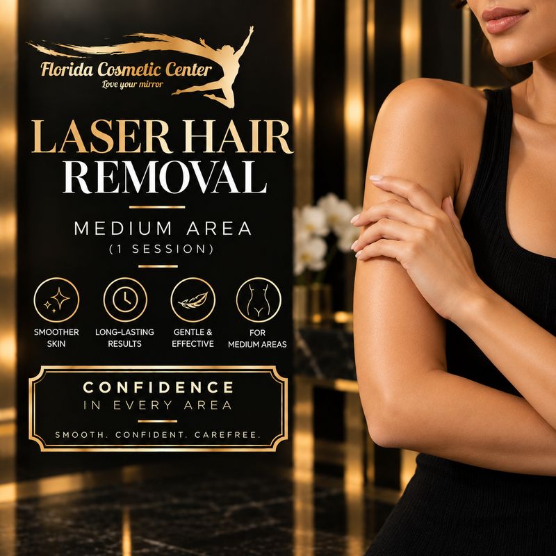 Laser Hair Removal – Medium Area (1 Session)