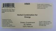 Herbal combination for energy