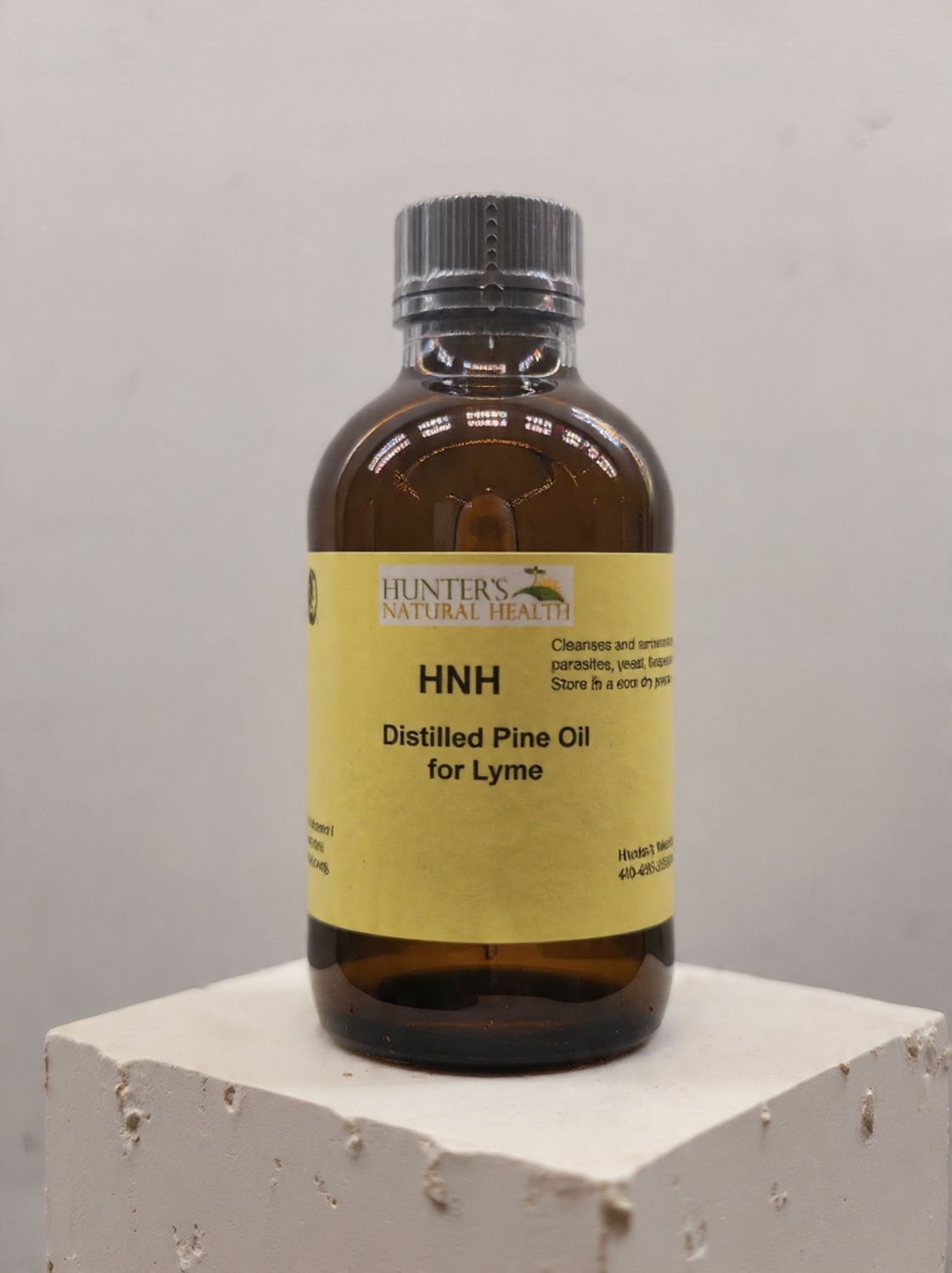 Distilled pine oil for lyme desease
