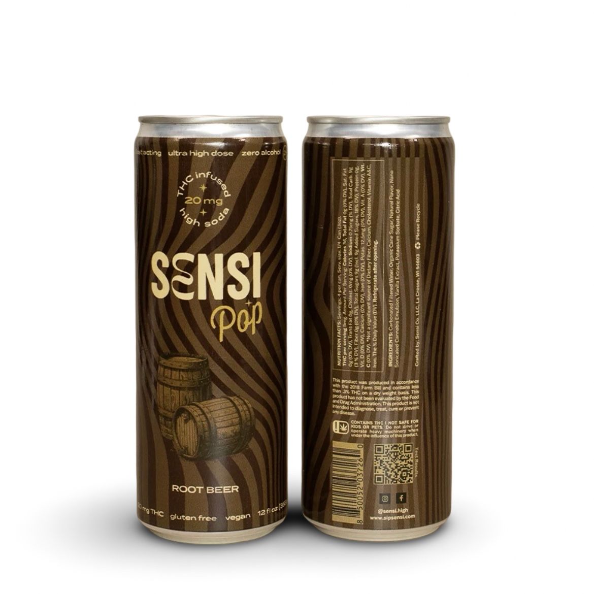 SENSI - 50mg - THC Drink - Root Beer