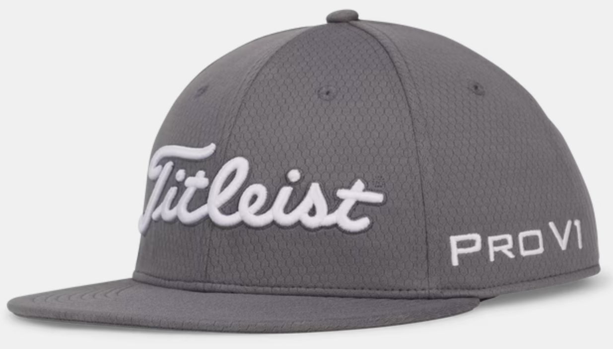 TITLEIST TOUR ELITE FLAT BILL HAT, Color: CHARCOAL