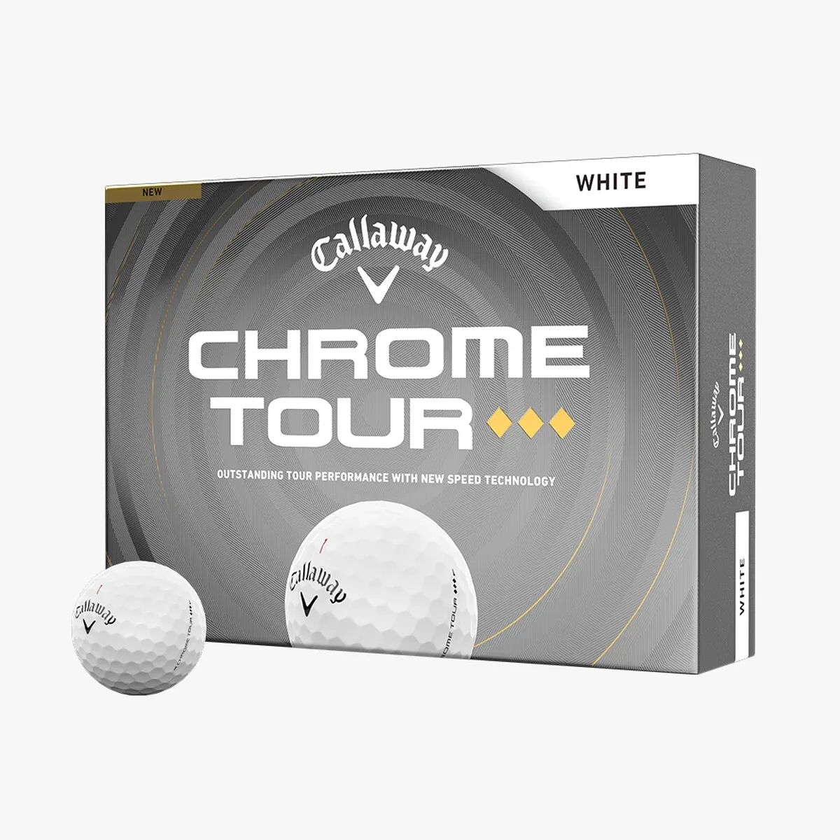 Callaway Chrome Tour Triple Diamond Golf Balls, MODEL: Chrome Tour Triple Diamond White