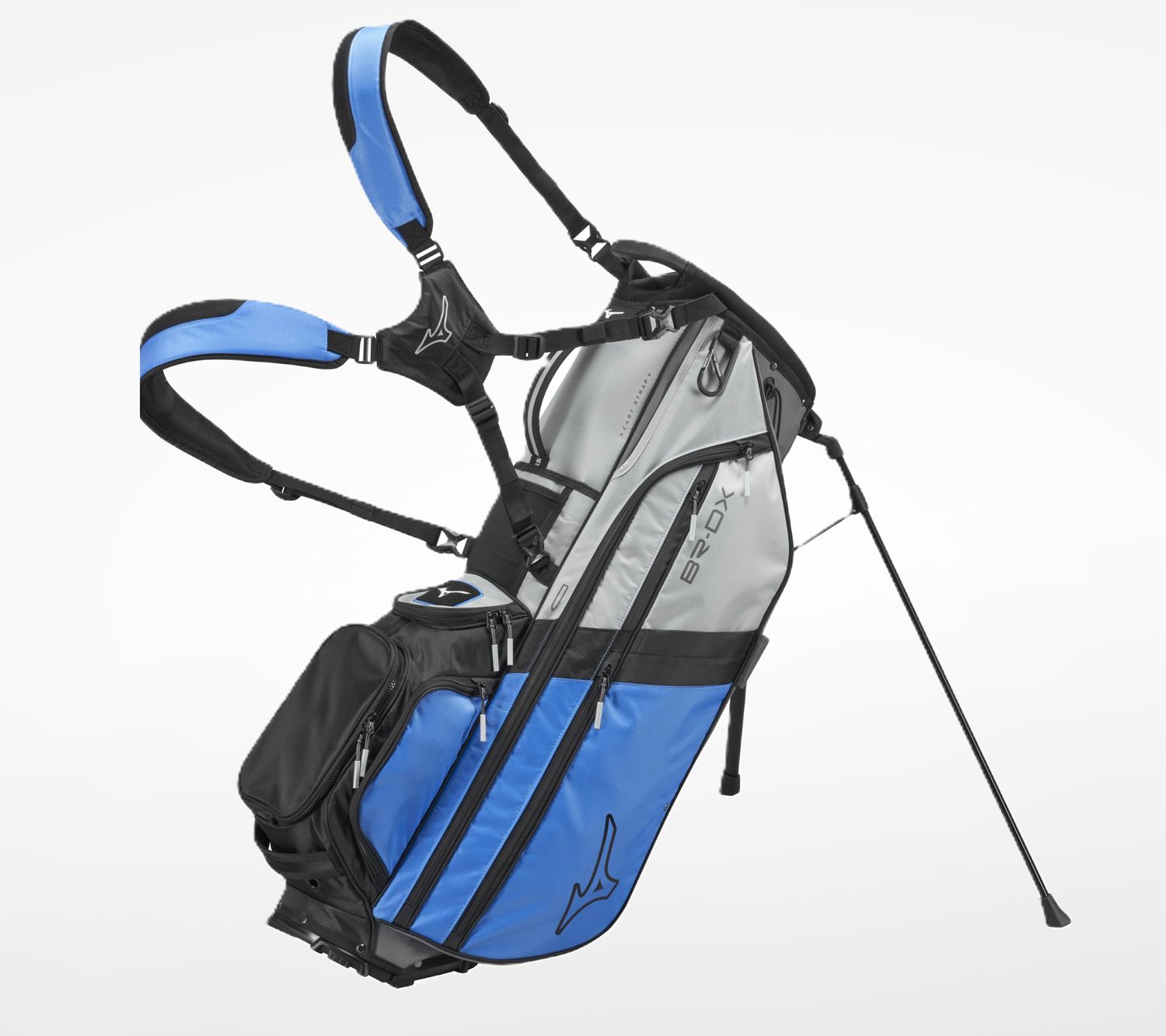 Mizuno BR-DX Stand Bag, Color: Blue-Grey