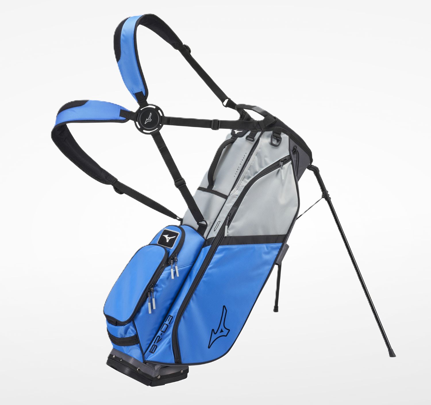 Mizuno BR-D3 Stand Bag, Color: Blue-Grey
