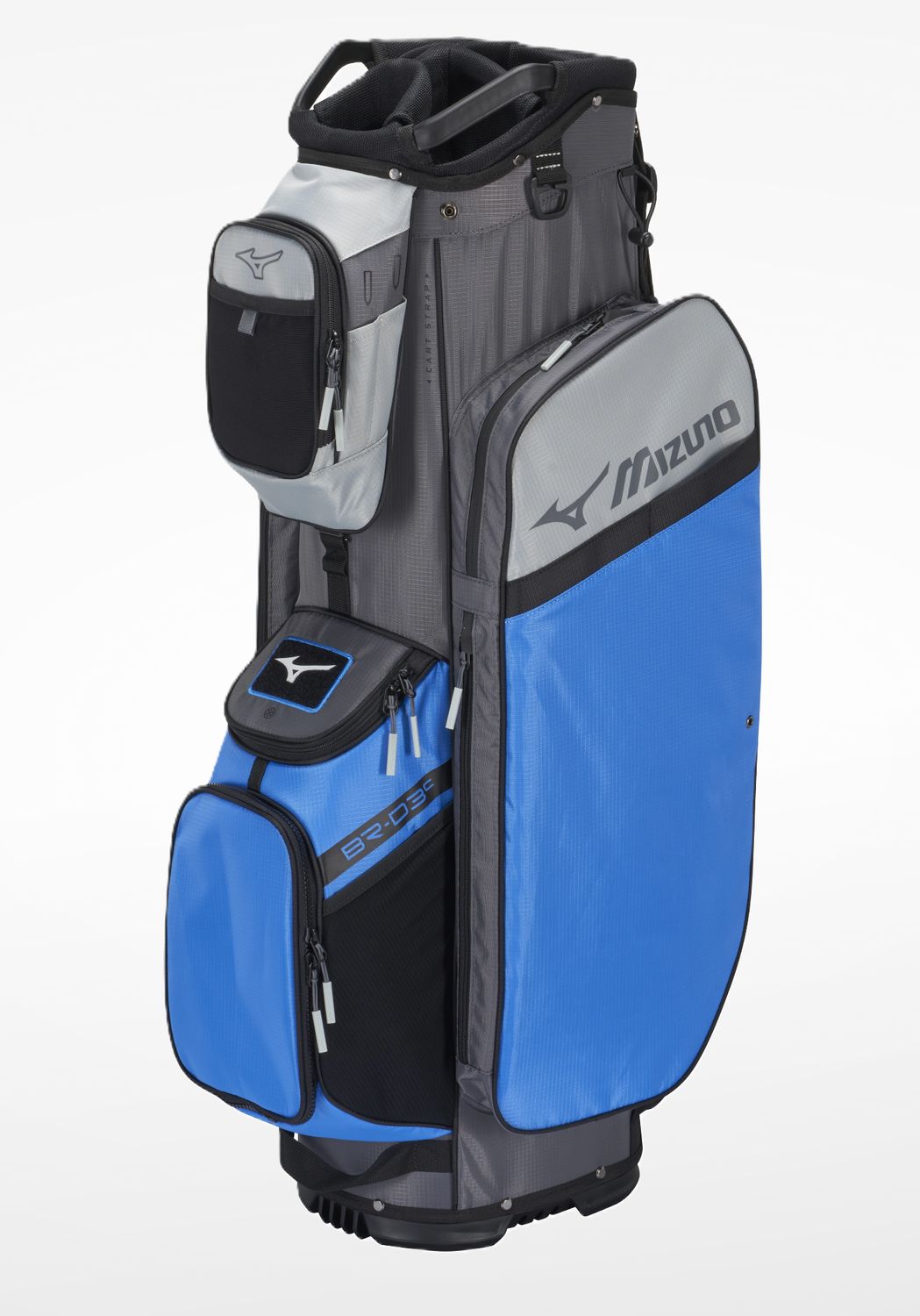 Mizuno BR-D3C Cart Bag, Color: Blue-Grey