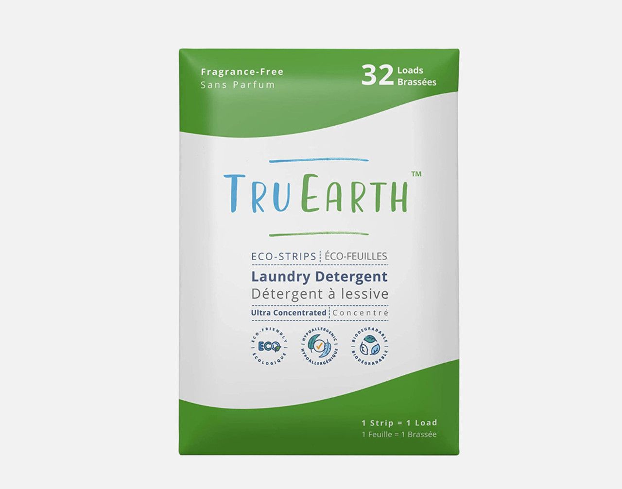 tru earth laundry detergent strips: fragrance free