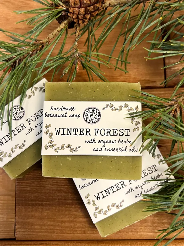 small batch bar soap: winter forest