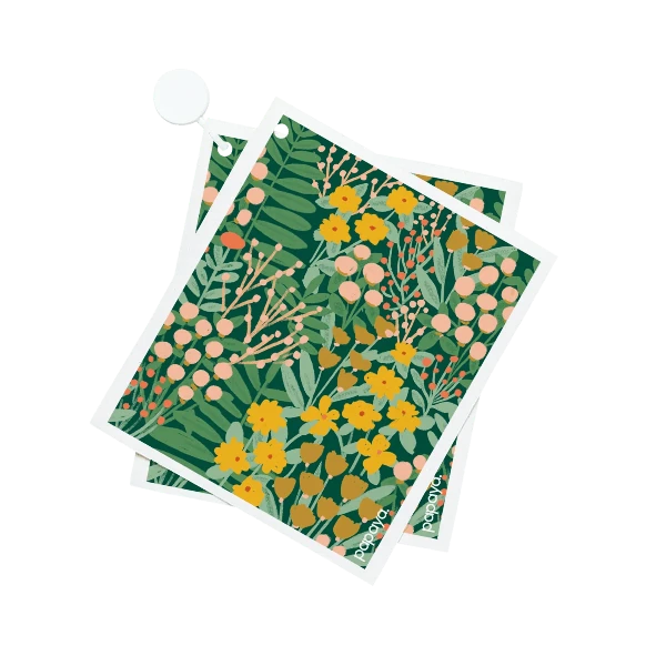 set of two sponge cloths - secret garden
