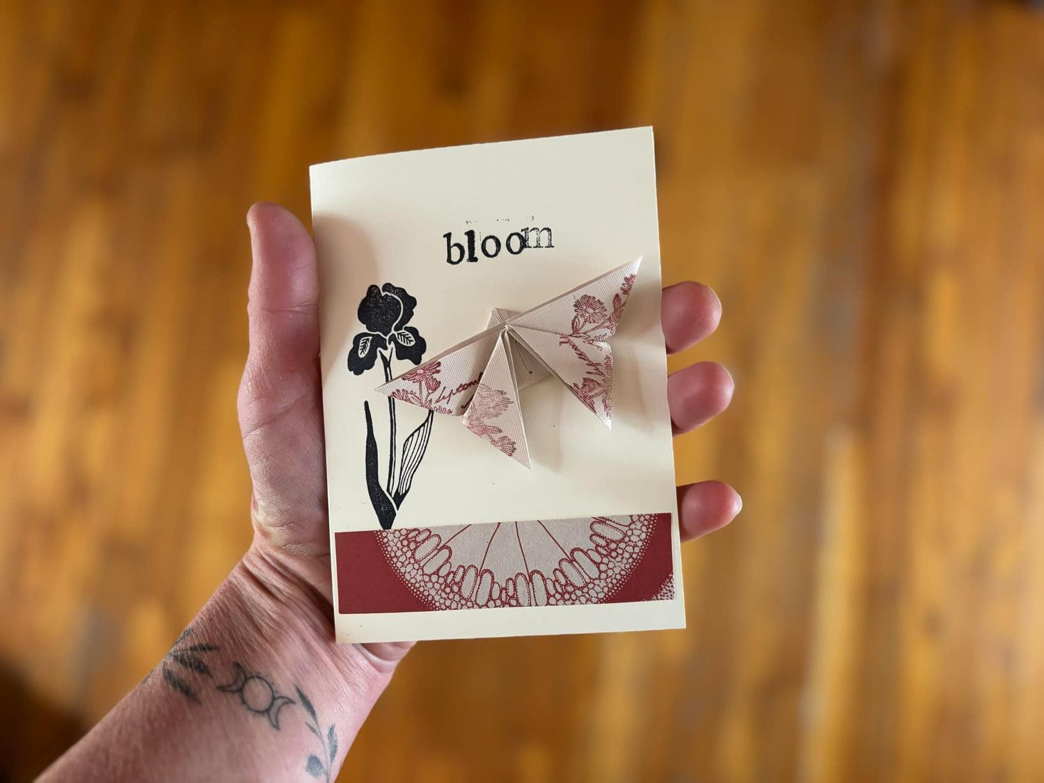 wingéd cards of poesy - botanical paper trim version
