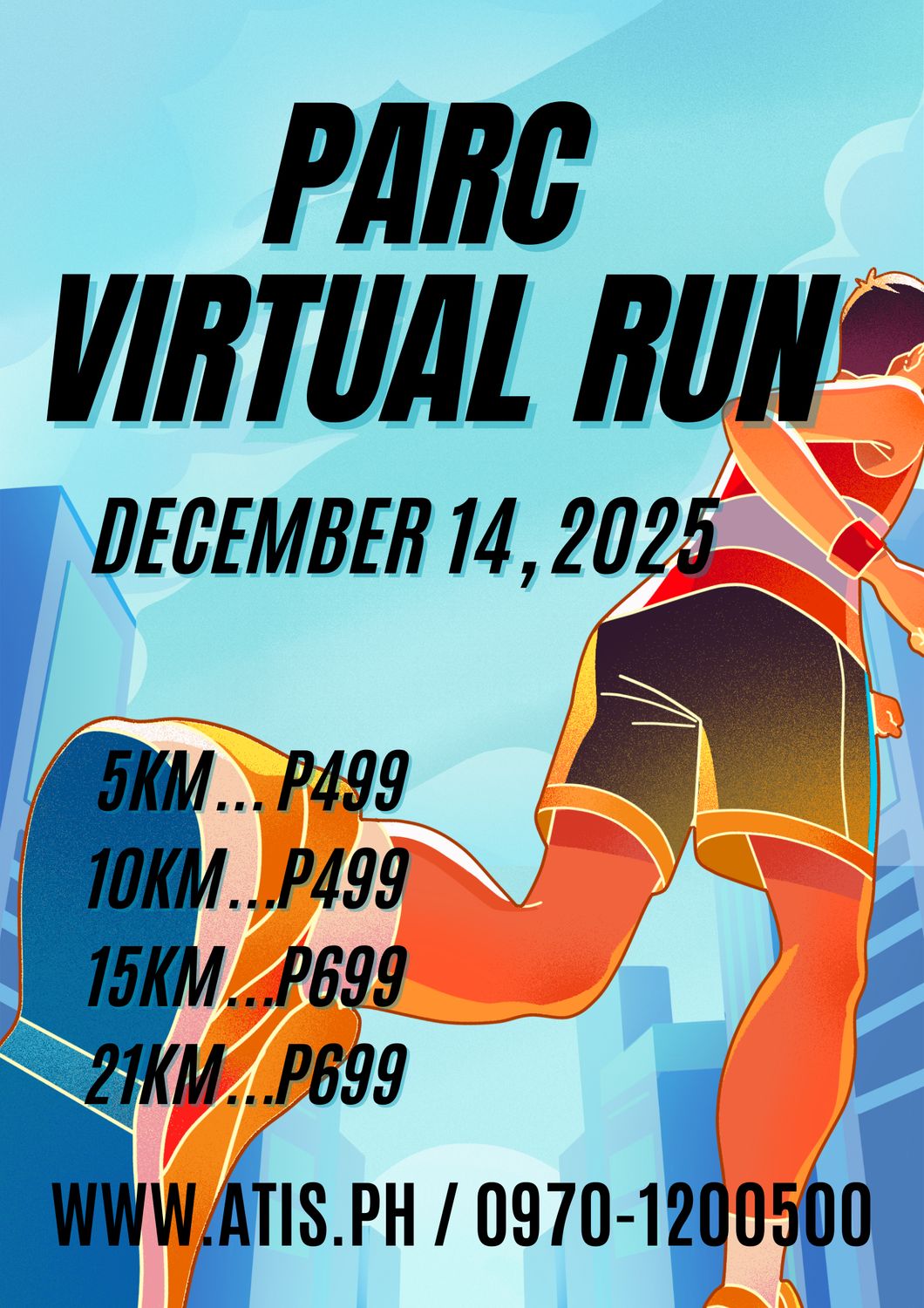 PARC VIRTUAL RUN 5km, 10km, 15km &amp; 21km between DECEMBER 14-28