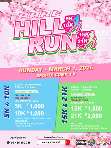 PARC Hill Run 5k, 10k, 15k &amp; 21k on March 1, 2026