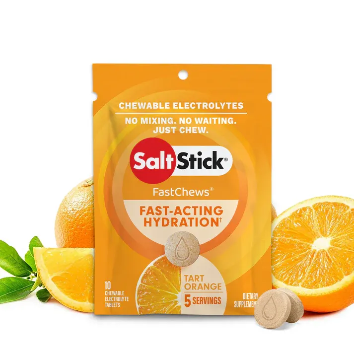 SaltStick FASTCHEWS - Tart Orange - 10ct Packet