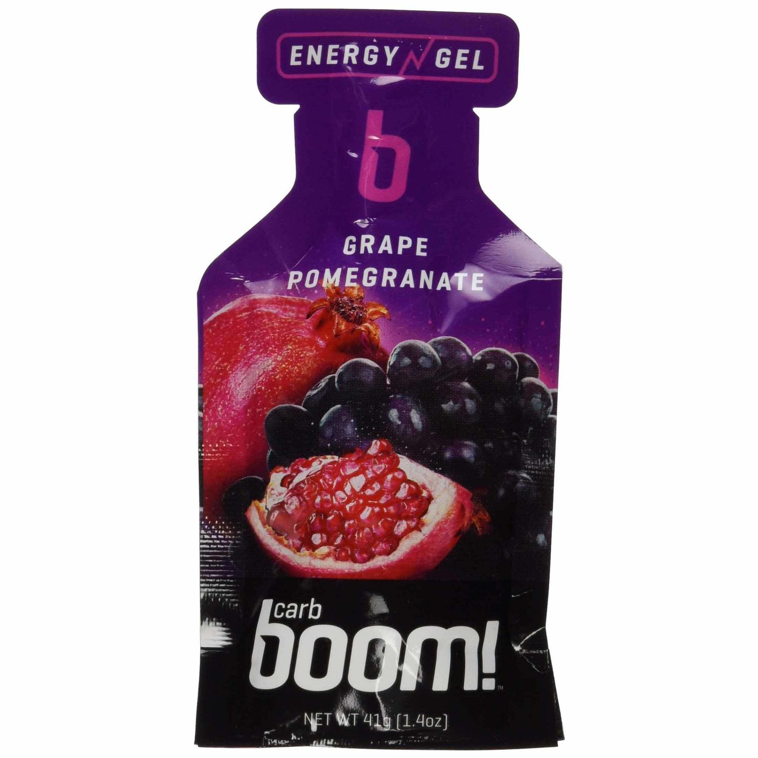 Carb Boom! Energy Gel Single Serve Pack 41g  - Grape Pomegranate