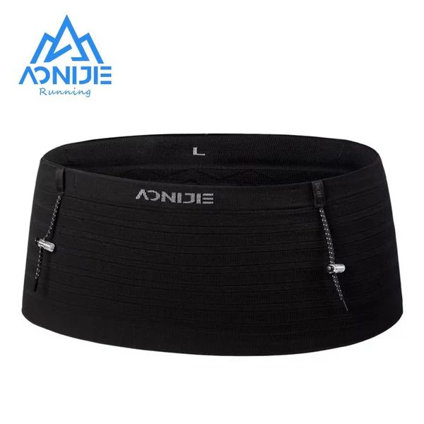 Aonijie W8116 SPORTS WAIST BAG with Bib Number Holder - BLACK