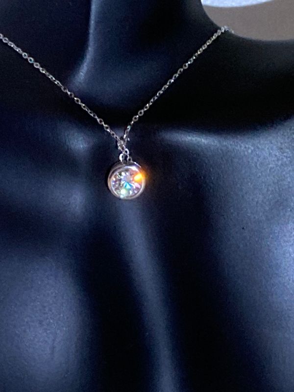 Feine 925 Silberkette mit 1 ct Moissanit | LENTS COINS Edition – 45 cm