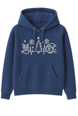 Bluza z kapturem X-MAS TIME granat