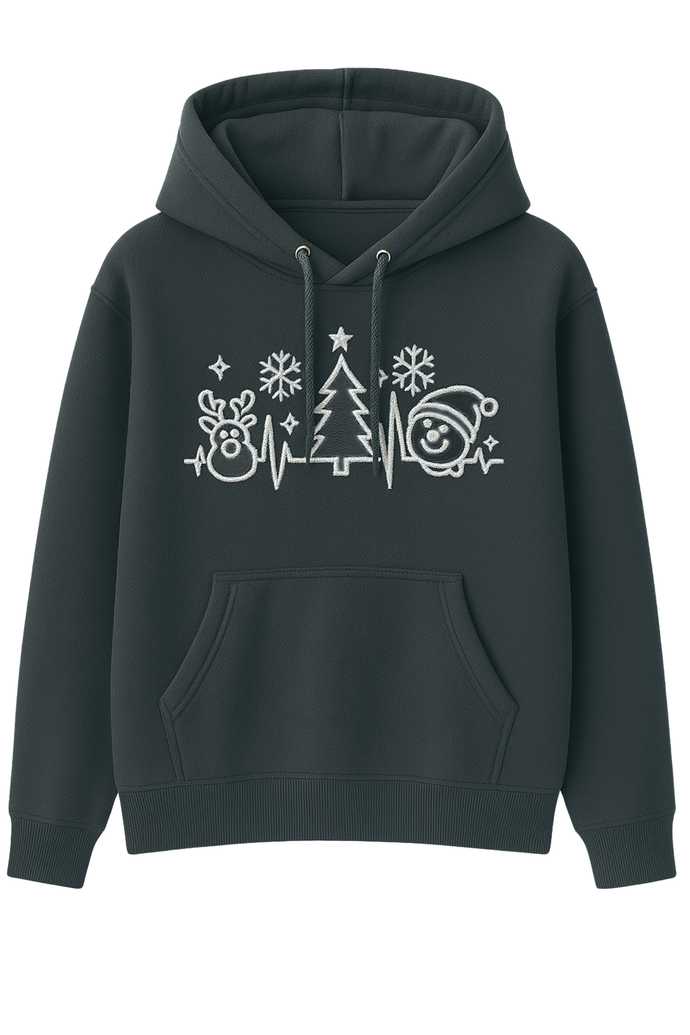 Bluza z kapturem X-MAS TIME czarna