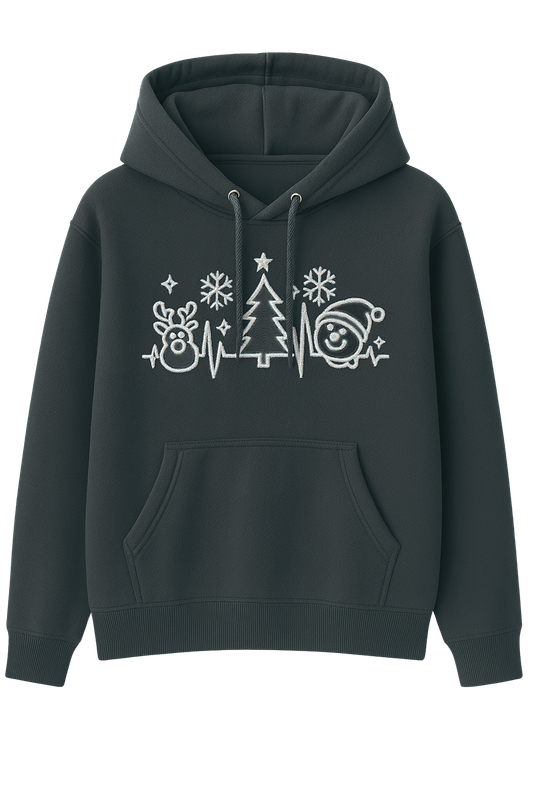 Bluza z kapturem X-MAS TIME czarna