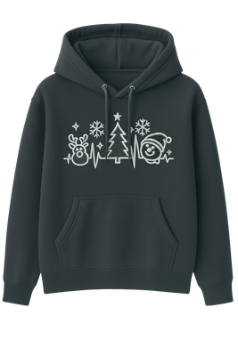 Bluza z kapturem X-MAS TIME czarna