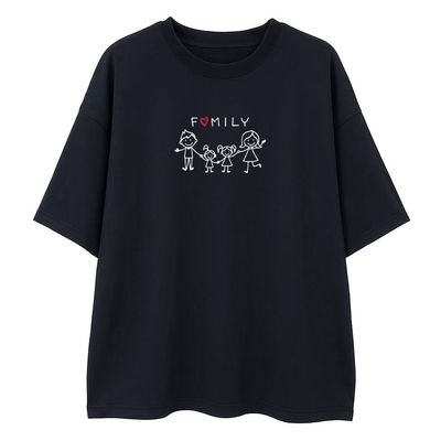 T-shirt FAMILY czarny - PERSONALIZACJA