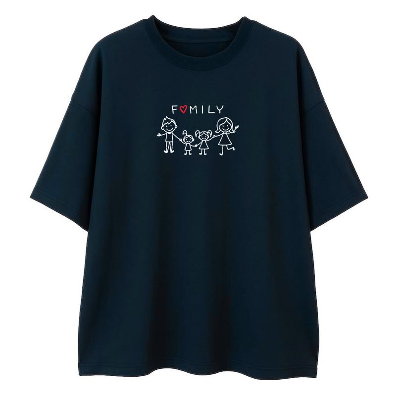 T-shirt FAMILY granat - PERSONALIZACJA