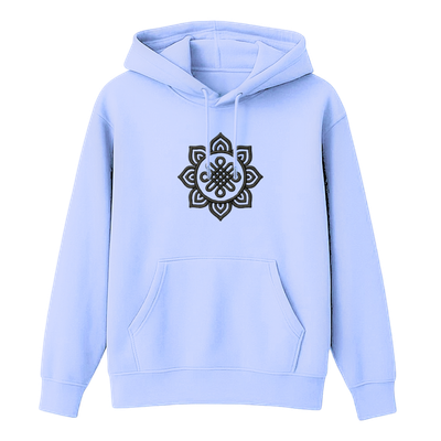 Bluza z kapturem MANDALA 3D błękit