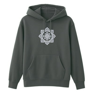 Bluza z kapturem MANDALA 3D antracyt