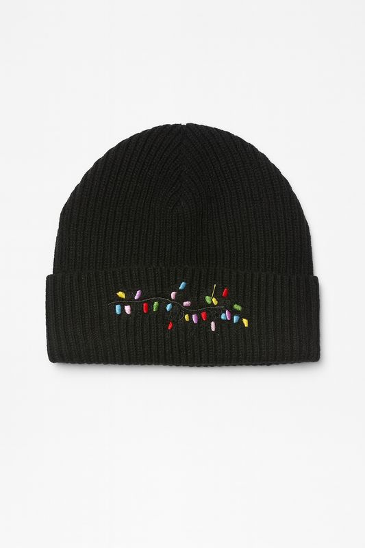 Czapka CHRISTMAS LIGHTS czarna