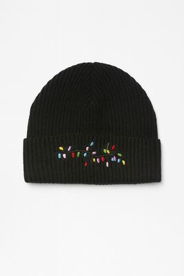 Czapka CHRISTMAS LIGHTS czarna