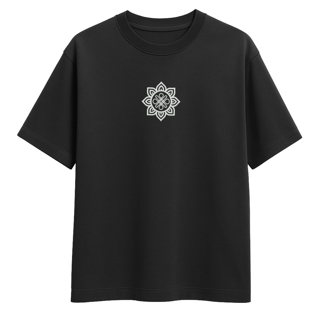 T-shirt MANDALA czarny