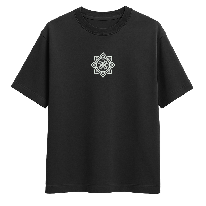 T-shirt MANDALA czarny