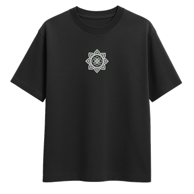 T-shirt MANDALA czarny