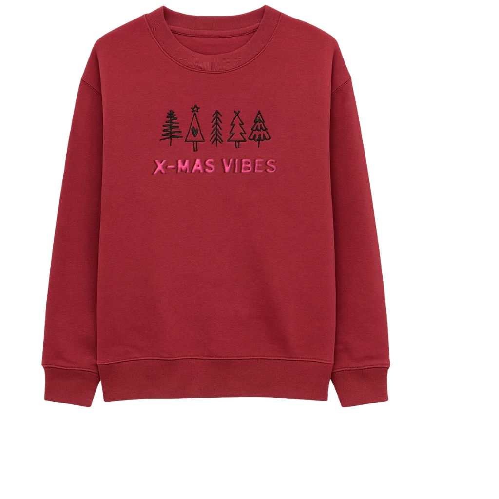 Bluza X-MAS VIBES burgund XL