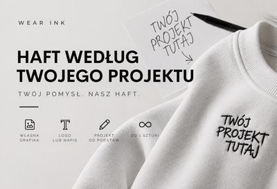 HAFT WEDŁUG TWOJEGO PROJEKTU