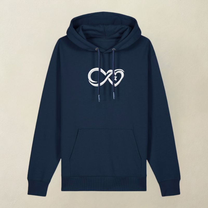 Bluza z kapturem INFINITY granat - PERSONALIZACJA