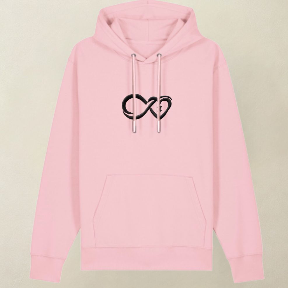 Bluza z kapturem INFINITY jasny róż - PERSONALIZACJA